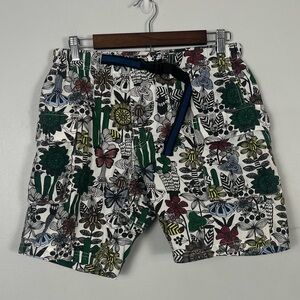 Titicaca white belted printed Japanese shorts size F , ‘one size’ READ